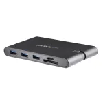 StarTech.com USB-C kelių prievadų adapteris - USB Type-C mini dokas su HDMI 4K arba VGA 1080p vaizdu - 100W Power Delivery perdavimas, 3 prievadų USB 3.0 &scaron;akotuvas, GbE, SD ir MicroSD - ne&scaron;iojamojo kompiuterio kelioninis dokas