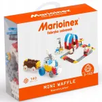 Konstrukciniai blokeliai Marioinex Mini Waffle rinkinys 3 &ndash; 140 dalių, mažos tarpusavyje sujungiamos plytelės