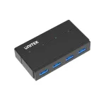 UNITEK Y-HB03001 USB 3.2 Gen 1 (3.1 Gen 1) Type-B sąsajų &scaron;akotuvas 5000 Mbit/s Juodas