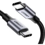 UGREEN USB-C į USB-C aliuminio korpuso pintas laidas 1m