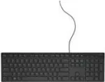 &bdquo;Dell KB216&ldquo; laidinė USB klaviatūra &ndash; dani&scaron;kas QWERTY i&scaron;dėstymas &ndash; juoda