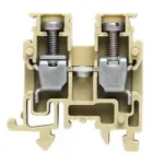 Weidm&uuml;ller 0697160000 Praėjimo gnybtų blokas, varžtinis sujungimas, 2,5 mm&sup2;, 800 V, 24 A, tamsiai smėlio spalvos, DIN bėgelis TS 35