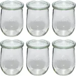 WECK Tulip Jar 1062ml komplektas 6 vnt. | WECK