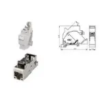 Teleg&auml;rtner DIN Rail Outlet RJ-45 Light Grey RAL 7035 J00023A0205