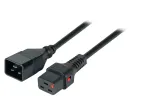 EFB-Elektronik IEC Lock maitinimo ilginimo laidas C20 &ndash; C19, 3,0 m, juodas