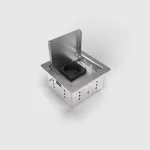 BEP24 3301E-1-1 Grindinis Ki&scaron;tukinis Lizdas &ndash; Nerūdijantis Plienas, 1x Schuko (F Tipas), IP20, Įleidžiamas Montavimas
