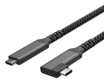 S CONN S/CONN maximum connectivity USB-C įkrovimo laidas USB-C į USB-C 3.2 100W PD Textile 90&deg; - Laidas - Skaitmeniniai/Duomenys