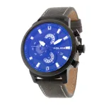 POLICE Vyrų laikrodis R1451281001 Adder Collection 46 mm nerūdijančio plieno korpusas juodas odinis dirželis analoginis kvarcinis