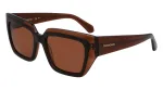 FERRAGAMO SF2002S-233 Moteri&scaron;ki Akiniai nuo Saulės Havana Acetatas Rudi Gradientiniai 55/18/140 mm