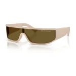 Armani Exchange AX4153SU83617 Unisex Akiniai - Juodas Rėmelis, Pilki Lę&scaron;iai, Skydo/Kaukės Forma, 140 mm Lę&scaron;io Plotis