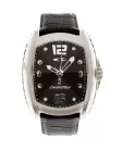 CHRONOTECH RW0007 vyri&scaron;kas analoginis kvarcinis laikrodis, 40 mm nerūdijančio plieno korpusas, juodas ciferblatas, odinė apyrankė