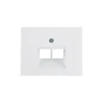 Berker K.1 Centrinė plok&scaron;telė UAE/E-DAT RJ45 lizdui, 2-jų vietų, poliarinė balta