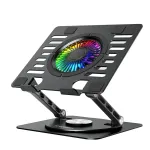 Wozinsky WDCX-X16-AS CoolBase RGB Laptop & Tablet Cooling Stand with 360&deg; Rotation - Black