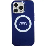 Audi IML Big Logo MagSafe Dėklas, skirtas iPhone 13 Pro / 13 6.1, tamsiai mėlynas, kietas dėklas