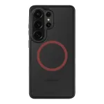 Tactical nugarėlės dangtelis MagForce Hyperstealth 2.0, skirtas Samsung Galaxy S26 Ultra, juodas/raudonas