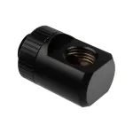 EK Water Blocks EK-Torque T formos &scaron;akotuvas-adapteris G1/4 ki&scaron;tukas į 2x G1/4 lizdą, sukamas, juodas