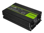Keitiklis Green Cell INV20, 24 V DC į 230 V AC, 4000 W, 50 Hz, 40 A įėjimas, vidaus, juodas