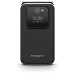 Emporia emporiaJOY V228 Flip Phone, 4G LTE, Large Buttons, 2.8 inch TFT Display, Black