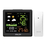 RAINPOINT BALDRTHERM B0389WST2H2-V1 Meteorologinė stotis su lauko davikliu, spalvotu LCD ekranu, 433 MHz, vidaus/lauko temperatūra ir drėgmė, atmosferos slėgis, orų prognozė