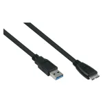 GoodConnections Alcasa USB 3.2 Gen 1 laidas, USB-A į Micro-USB B, 1 m, juodas
