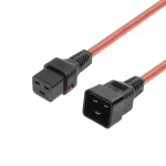 MICROCONNECT maitinimo laidas C19 IEC Lock &ndash; C20, 2 m, juodas, 16 A 250 V, su fiksavimu IEC C20 į C19
