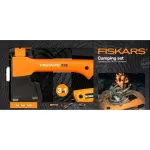 Fiskars kirvis Hatchet X5 - XXS su peiliu ir pjūklu