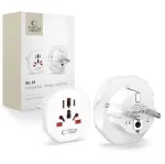Tech-Protect Universal WL-09 Universalus kelioninis adapteris i&scaron; EU baltas