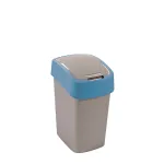 CURVER Deco Flip Bin 25L &scaron;iuk&scaron;lių krep&scaron;ys, sidabrinis/mėlynas