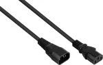 Kabelmeister C14 į C13 maitinimo prailginimo kabelis, 3m, juodas, 1.00mm&sup2;, 10A/250V, H05VV-F, tiesūs jungtys SK1430-S030