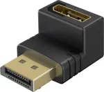 Wentronic Goobay DisplayPort kampinis adapteris 90&deg; žemyn, juodas (77130)