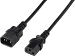 Renkforce Deluxe maitinimo prailginimo kabelis C13 į C14, 2 m, juodas, RF-7176936