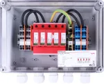 DEHN 900923 DCU 2 YPV 1100 2M 2S PV eilinių jungimo dėžutė su vir&scaron;įtampių apsauga, IP65, 2 MPPT, 2 eilės vienam MPPT
