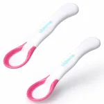 Kidsme temperatūrą rodančios kūdikių maitinimo &scaron;auk&scaron;tai, levandų spalvos, 2 vnt., nuo 6 mėn.