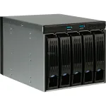 Chenbro SK33502 5 skyrių 3,5 colio SAS/SATA diskų rėmo modulis, kar&scaron;tasis keitimas, juodas