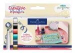 Faber-Castell GOLDFABER Creative Marker Soft Lettering rinkinys, 6 vnt., vandeniniai, bekvapiai, teptuko antgalis, įvairios spalvos 160906