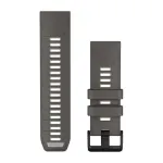 Garmin QuickFit 26 laikrodžio apyrankė, Pebble Grey/Silver Grey silikoninė [010-14510-00]