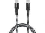 Sandberg Survivor USB-C laidas 1M 100W, 1 m, USB C, USB C, USB 2.0, juoda, pilka