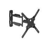 StarTech.com FPWARTB1M pilnai judinamas televizoriaus sieninis laikiklis, lankstomas atraminis petys, 32&ndash;55 colių VESA ekranams, iki 35 kg (77 sv.), pasukamas +90/-90, plienas, juodas