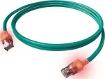 ZVK EasyLan Cat6a LED tinklo kabelis RJ45, ekranuotas, 7,5 m, turkio spalvos