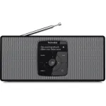 TechniSat DigitRadio 2 S 0002/3911 ki&scaron;eninis radijas, DAB+/FM, Bluetooth, žadintuvo funkcija, įkraunamas, juodos/baltos spalvos