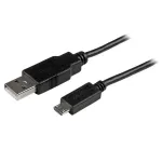 StarTech.com trumpas Micro-USB laidas - vyri&scaron;kas/vyri&scaron;kas - 15 cm, USB A, Micro-USB B, USB 2.0, juodas