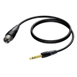 Audio kabelis Procab XLR patinas į 6,3 mm (1/4 colio) lizdą patinas, stereo, 3 m