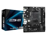 ASRock pagrindinė plok&scaron;tė A520M-HDV AM4 AMD A520 2x DDR4 USB 3.2 SATA 3 7.1ch HD Audio mATX