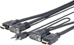 Vivolink PROVGAHDMIFLY3 VGA + 3,5 mm garso į HDMI kabelis, 3 m