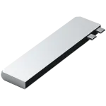 Satechi ST-HUCPHSS Ne&scaron;iojamojo kompiuterio dokavimo stotelė ir prievadų replikatorius USB 3.2 Gen 2 (3.1 Gen 2) Type-C Sidabrinė (ST-HUCPHSS)