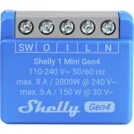 I&scaron;manusis jungiklis Shelly 1 Mini Gen4 1P belaidis 110&ndash;240 V 50&ndash;60 Hz 1.2 W Bluetooth Wi‑Fi ZigBee 34&times;16&times;29 mm