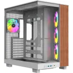 Korpusas Thermaltake View 380 XL WS ARGB Snow White &ndash; Midi bok&scaron;tas, ATX palaikymas, langas