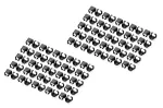 DIGITUS - Kabelclips mit Farbcodierung - f&uuml;r Patch-Kabel - Schwarz (Packung mit 100) (A-CC-BL)