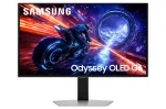 Samsung G60SF 27 colių OLED monitorius, 2560x1440, 500 Hz, sidabrinis