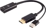 Adapteris HDMI (moteri&scaron;ka) į DisplayPort (vyri&scaron;ka) ShiverPeaks 4K 60Hz 20 cm